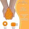 MIIIM 1200PCS 6x9mm Orange Pony Beads Bulk, Kandi Beads for Bracelets Making Kit, Hair Braids Crafts for Jewelry Making (Orange)